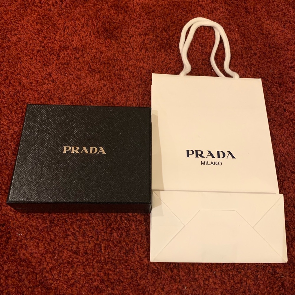Prada wallet box with bag